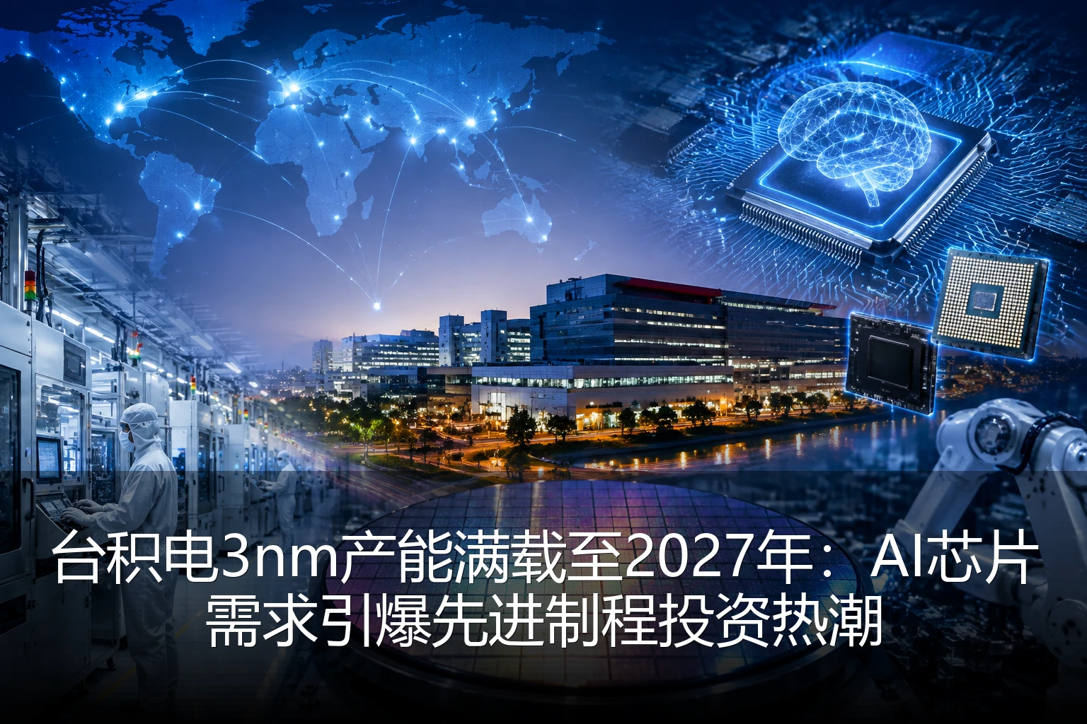 台积电3nm产能满载至2027年：AI芯片需求引爆先进制程投资热潮