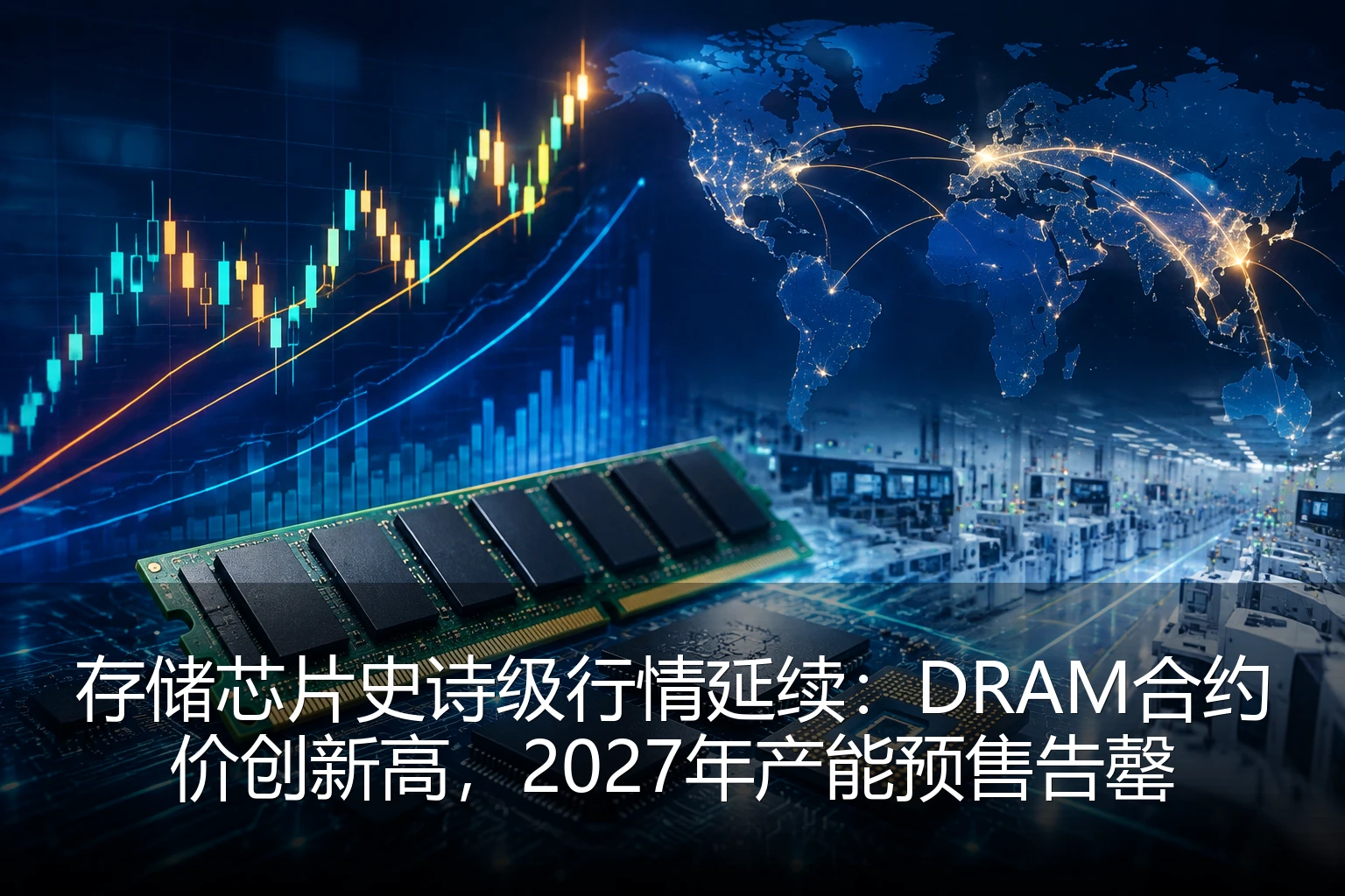 存储芯片史诗级行情延续：DRAM合约价创新高，2027年产能预售告罄