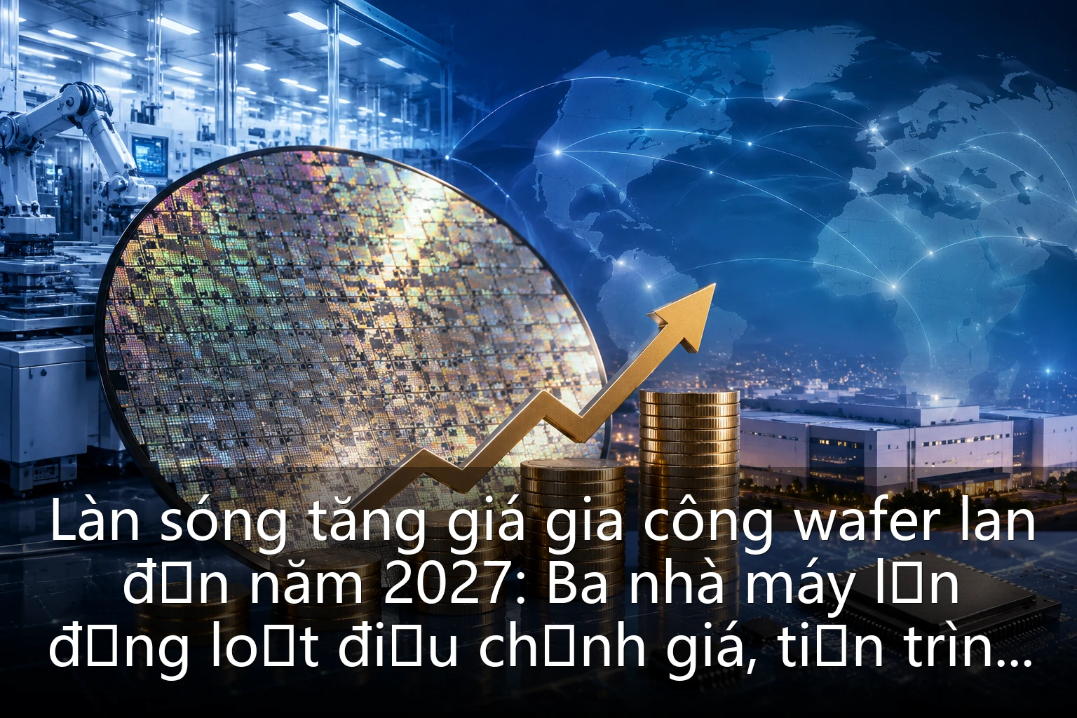 Làn sóng tăng giá gia công wafer lan đến năm 2027: Ba nhà máy lớn đồng loạt điều chỉnh giá, tiến trình trưởng thành bước vào thị trường người bán