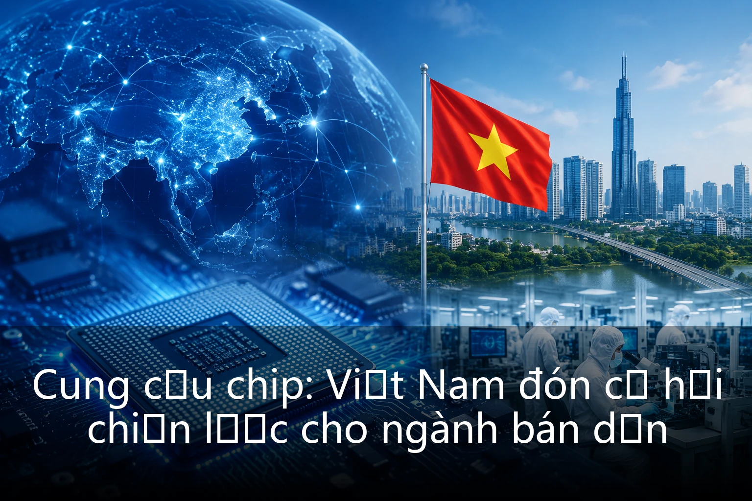 Cung cầu chip: Việt Nam đón cơ hội chiến lược cho ngành bán dẫn