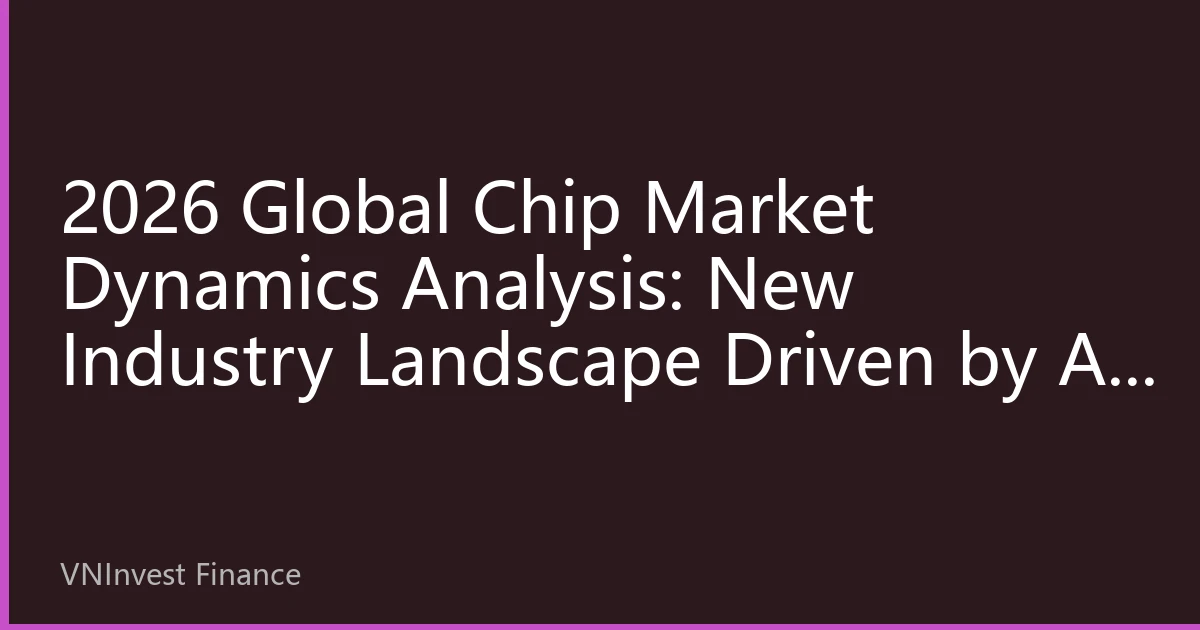 2026 Global Chip Market Dynamics Analysis: New Industry Landscape Driven by AI and Automotive Electronics Dual Engines