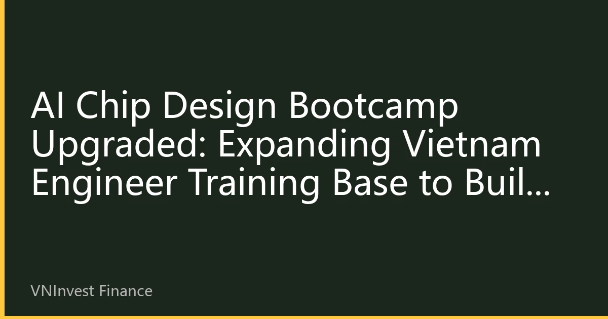 AI Chip Design Bootcamp Upgraded: Expanding Vietnam Engineer Training Base to Build Local Semiconductor Talent Ecosystem